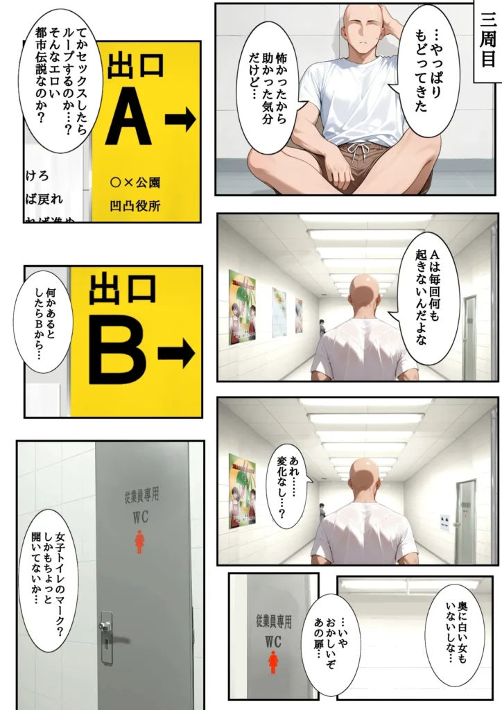 H番出口 見つけた異変がエロ過ぎて戻れない 22 109