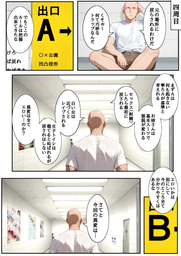 H番出口 見つけた異変がエロ過ぎて戻れない 35 83
