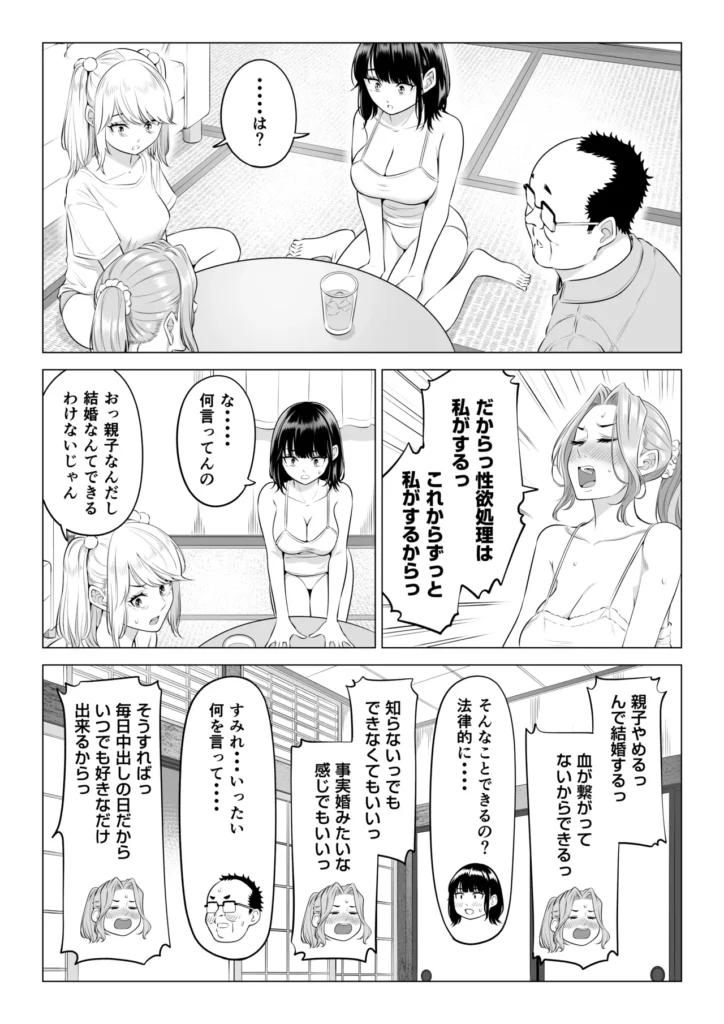 お義父さんの性欲処理は私たち三姉妹のもちまわりっ 149 1 https://eromanga-douzin.com/archives/70890