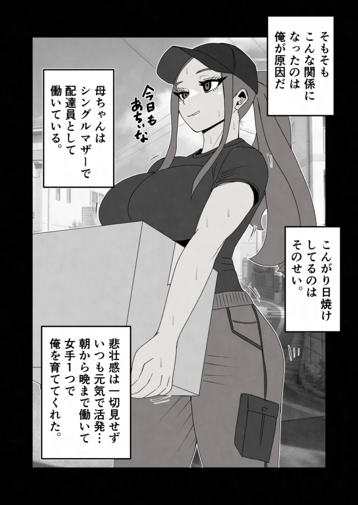 日焼けオラオラ母ちゃんはなんやかんやヤラせてくれる〜男勝りな褐色母親と毎日汗だくハメまくり〜 11 184 https://eromanga-douzin.com/archives/94643