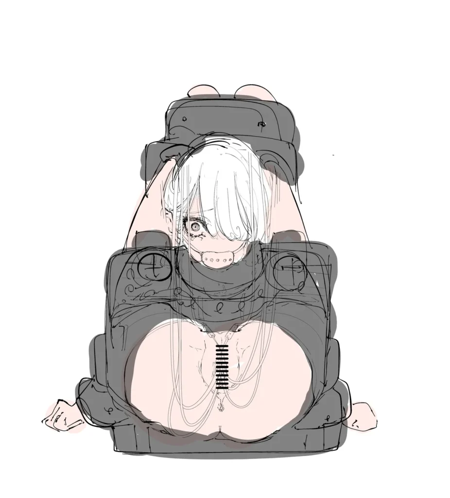 拘束少女器具責め漫画 女体器具蹂躙～完全拘束少女/クリ肥大化実験/無限ディルド機械○/性器徹底集中責めなど～ 121 13 https://eromanga-douzin.com/archives/99236