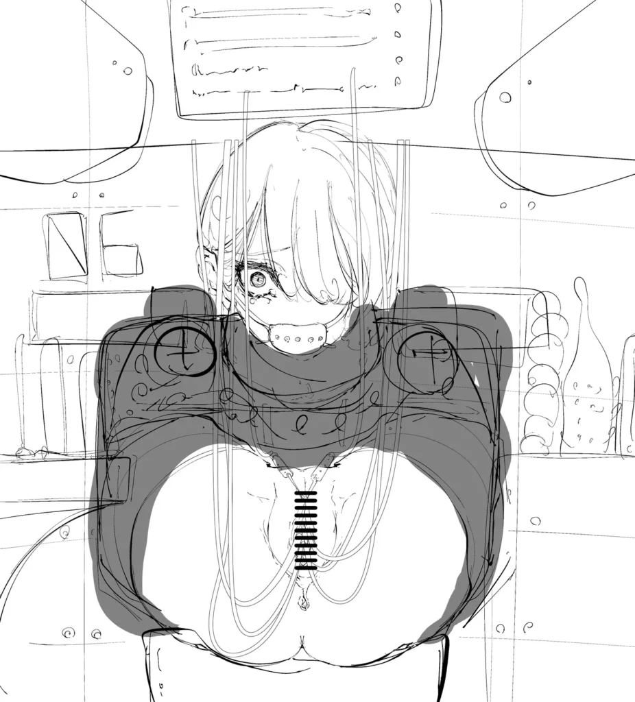 拘束少女器具責め漫画 女体器具蹂躙～完全拘束少女/クリ肥大化実験/無限ディルド機械○/性器徹底集中責めなど～ 122 13 https://eromanga-douzin.com/archives/99236