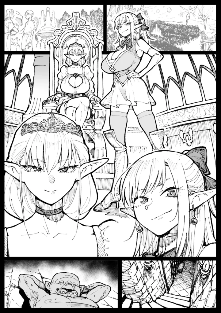 ハイエルフの女王と姫が性犯罪者を懲らしめる的なやつ 28 152 https://eromanga-douzin.com/archives/94700
